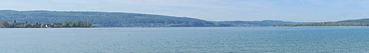 Blick von Allensbach auf
                                          die Insel Reichenau, Untersee,
                                          schweizer Ufer und Hri